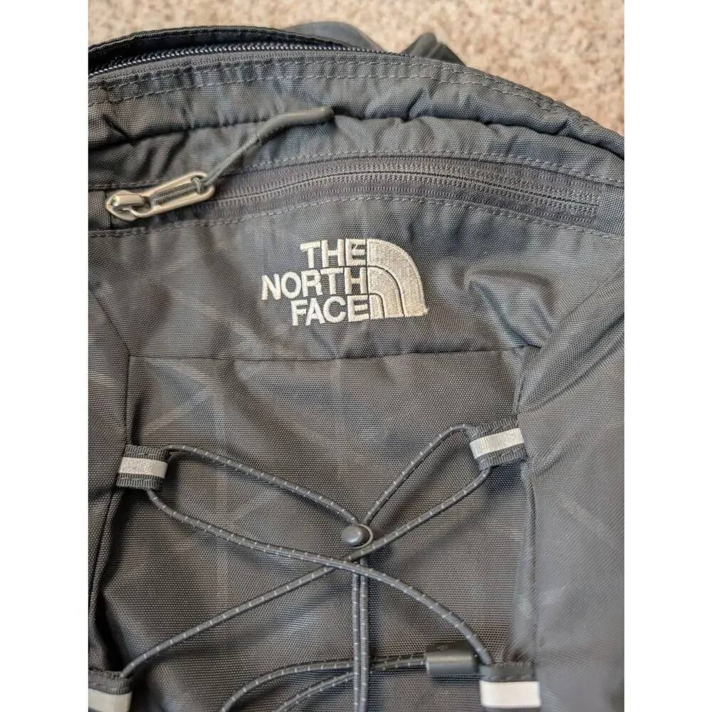 The North Face Borealis Backpack Unisex Large Gray Red Hiking School Travel Bag